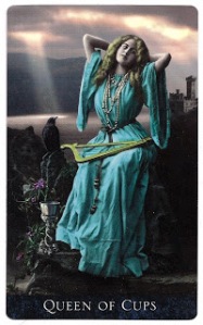 Queen of Cups scan The Bohemian Gothic Tarot